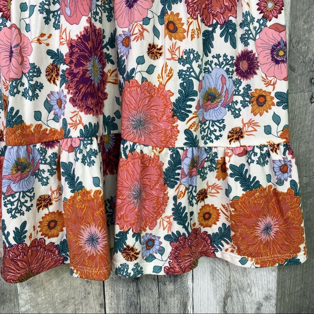 MATILDA JANE Wonderment Feeling Good Navy Floral Peasant Top Size Small - Picture 2 of 7